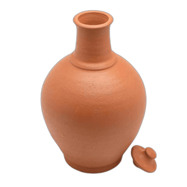 Jarra de arcilla sin esmaltar tradicional hecha a mano - Kannari ayisyen